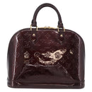 LOUIS VUITTON Monogram Vernis Alma GM Hand Bag Amarante M93595 LV Auth 191281-2