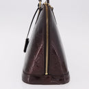LOUIS VUITTON Monogram Vernis Alma GM Hand Bag Amarante M93595 LV Auth 191281-3