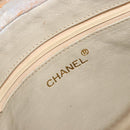CHANEL Matelasse Chain Shoulder Bag Lamb Skin Beige Gold CC Auth 191285-16