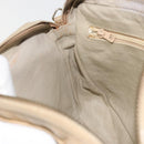 CHANEL Matelasse Chain Shoulder Bag Lamb Skin Beige Gold CC Auth 191285-21