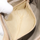 CHANEL Matelasse Chain Shoulder Bag Lamb Skin Beige Gold CC Auth 191285-23