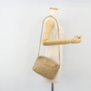 CHANEL Matelasse Chain Shoulder Bag Lamb Skin Beige Gold CC Auth 191285-24