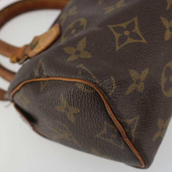 LOUIS VUITTON Monogram Mini Speedy Hand Bag M41534 LV Auth 191286