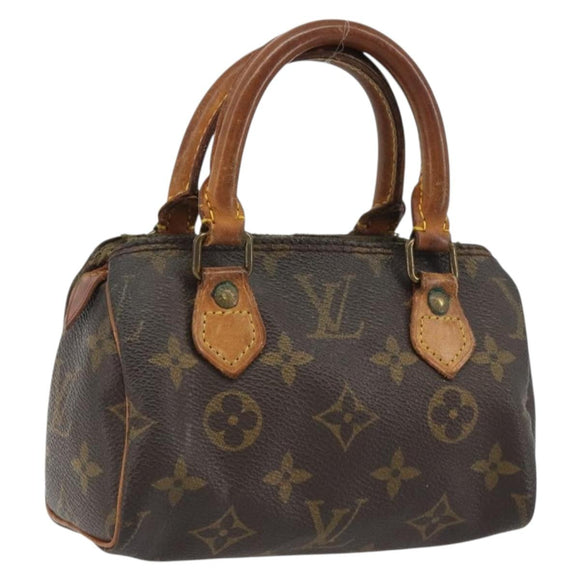 LOUIS VUITTON Monogram Mini Speedy Hand Bag M41534 LV Auth 191286
