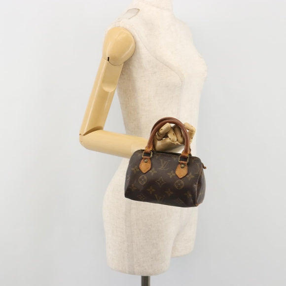 LOUIS VUITTON Monogram Mini Speedy Hand Bag M41534 LV Auth 191286