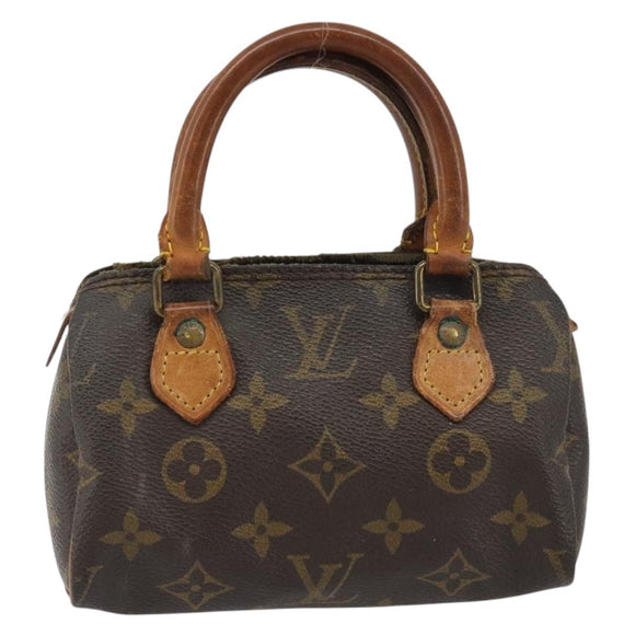 LOUIS VUITTON Monogram Mini Speedy Hand Bag M41534 LV Auth 191286
