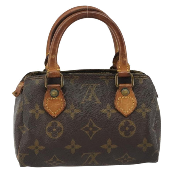 LOUIS VUITTON Monogram Mini Speedy Hand Bag M41534 LV Auth 191286