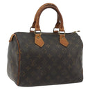 LOUIS VUITTON Monogram Speedy 25 Hand Bag M41528 LV Auth 191287-1