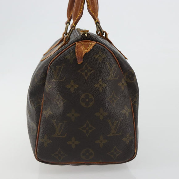 LOUIS VUITTON Monogram Speedy 25 Hand Bag M41528 LV Auth 191287