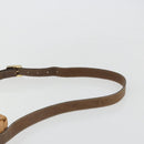 LOEWE Anagram Shoulder Bag Leather Beige Gold Auth 191290-8
