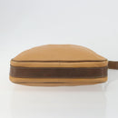 LOEWE Anagram Shoulder Bag Leather Beige Gold Auth 191290-5