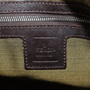 FENDI Zucca Canvas Mamma Baguette Shoulder Bag Black Brown Auth 191291SAV-21