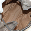 FENDI Celeria Tote Bag Leather Gray Gold Auth 191294V-18