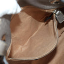 FENDI Celeria Tote Bag Leather Gray Gold Auth 191294V-22