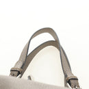 FENDI Celeria Tote Bag Leather Gray Gold Auth 191294V-9
