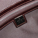 FENDI Zucca Canvas Hand Bag Black Brown Auth 191295-17