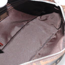 FENDI Zucca Canvas Hand Bag Black Brown Auth 191295-12