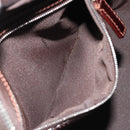 FENDI Zucca Canvas Hand Bag Black Brown Auth 191295-21