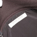 Miu Miu Shoulder Bag Cotton Jersey Brown Silver Auth 191297A-17