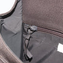 Miu Miu Shoulder Bag Cotton Jersey Brown Silver Auth 191297A-21