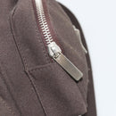 Miu Miu Shoulder Bag Cotton Jersey Brown Silver Auth 191297A-23