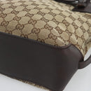 GUCCI GG Canvas Tote Bag Beige Gold 107757 Auth 191299-10