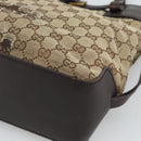 GUCCI GG Canvas Tote Bag Beige Gold 107757 Auth 191299-12