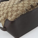 GUCCI GG Canvas Tote Bag Beige Gold 107757 Auth 191299-13