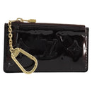 LOUIS VUITTON Monogram Vernis Pochette Cles Purse Amarante M93557 Auth 191300A-1