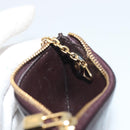 LOUIS VUITTON Monogram Vernis Pochette Cles Purse Amarante M93557 Auth 191300A-19