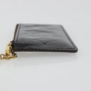 LOUIS VUITTON Monogram Vernis Pochette Cles Purse Amarante M93557 Auth 191300A-4