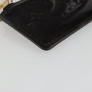 LOUIS VUITTON Monogram Vernis Pochette Cles Purse Amarante M93557 Auth 191300A-14