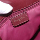 Christian Dior Trotter Canvas Hand Bag Red Gold Auth 191301V-17
