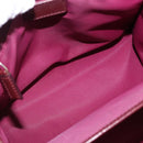 Christian Dior Trotter Canvas Hand Bag Red Gold Auth 191301V-11