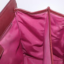 Christian Dior Trotter Canvas Hand Bag Red Gold Auth 191301V-18