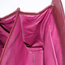 Christian Dior Trotter Canvas Hand Bag Red Gold Auth 191301V-22