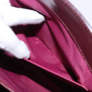 Christian Dior Trotter Canvas Hand Bag Red Gold Auth 191301V-23
