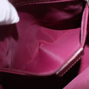 Christian Dior Trotter Canvas Hand Bag Red Gold Auth 191301V-25