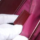 Christian Dior Trotter Canvas Hand Bag Red Gold Auth 191301V-12