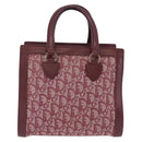 Christian Dior Trotter Canvas Hand Bag Red Gold Auth 191301V-2