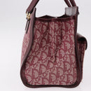 Christian Dior Trotter Canvas Hand Bag Red Gold Auth 191301V-4