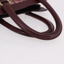 Christian Dior Trotter Canvas Hand Bag Red Gold Auth 191301V-7