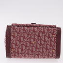 Christian Dior Trotter Canvas Hand Bag Red Gold Auth 191301V-5