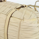 PRADA Gathered Hand Bag Leather 2way Ivory Gold Auth 191302A-12