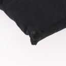 GUCCI GG Canvas Waist Bag Black Silver 28566 Auth 191304-12
