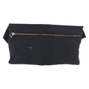 GUCCI GG Canvas Waist Bag Black Silver 28566 Auth 191304-3