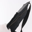 GUCCI GG Canvas Waist Bag Black Silver 28566 Auth 191304-6