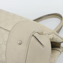 GUCCI GG Canvas Guccissima Mayfair Bag Leather Beige Gold 257063 Auth 191307A-15
