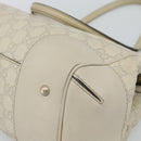 GUCCI GG Canvas Guccissima Mayfair Bag Leather Beige Gold 257063 Auth 191307A-17