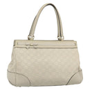 GUCCI GG Canvas Guccissima Mayfair Bag Leather Beige Gold 257063 Auth 191307A-1